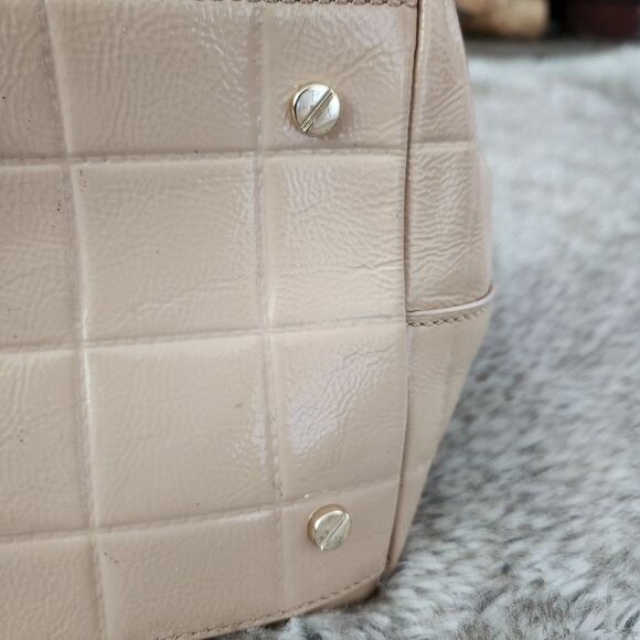 Tory Burch Marion Patent Leather Chain Strap Bag New Cream - Picture 14 of 14